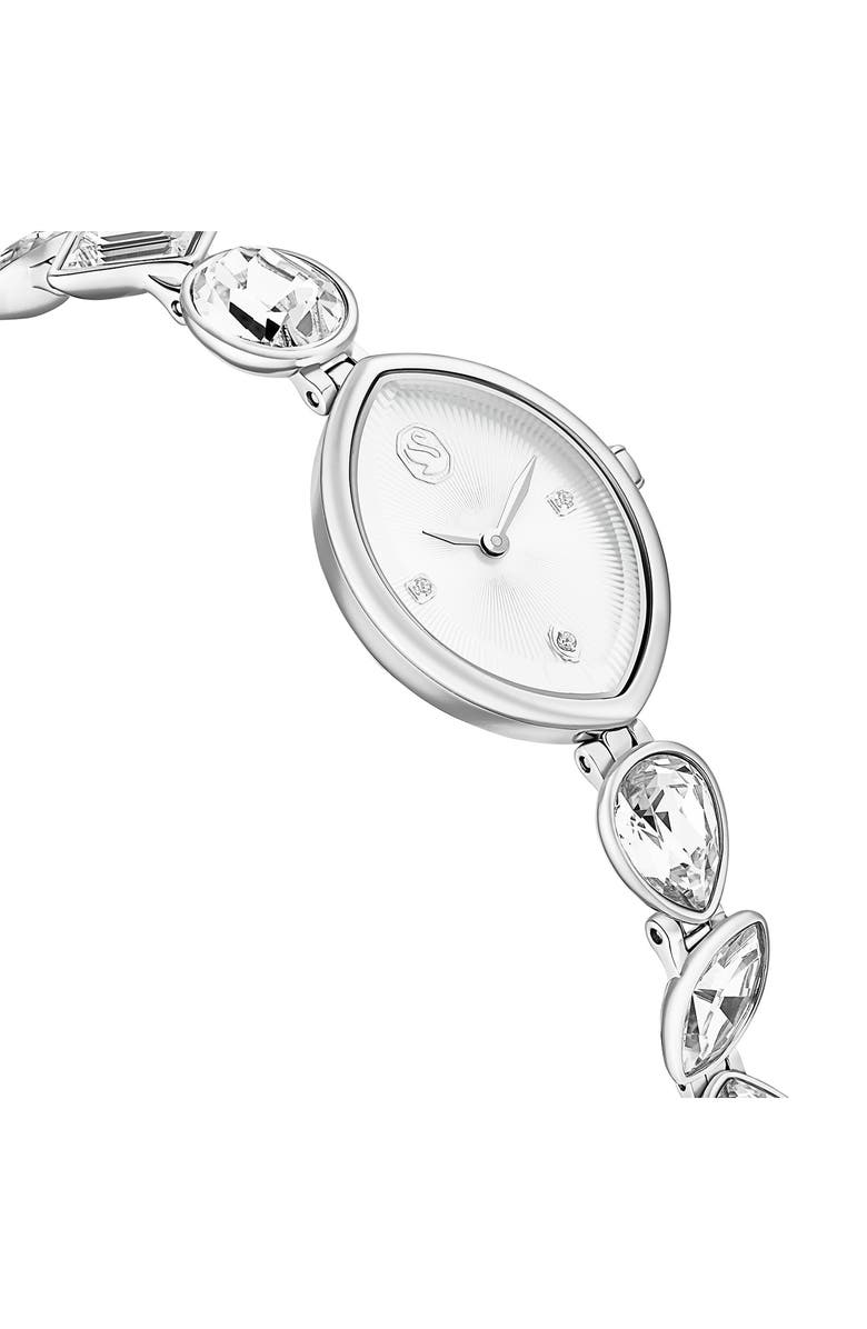 Swarovski Gema Crystal Bracelet Watch, 27mm x 20mm, Alternate, color, Silver