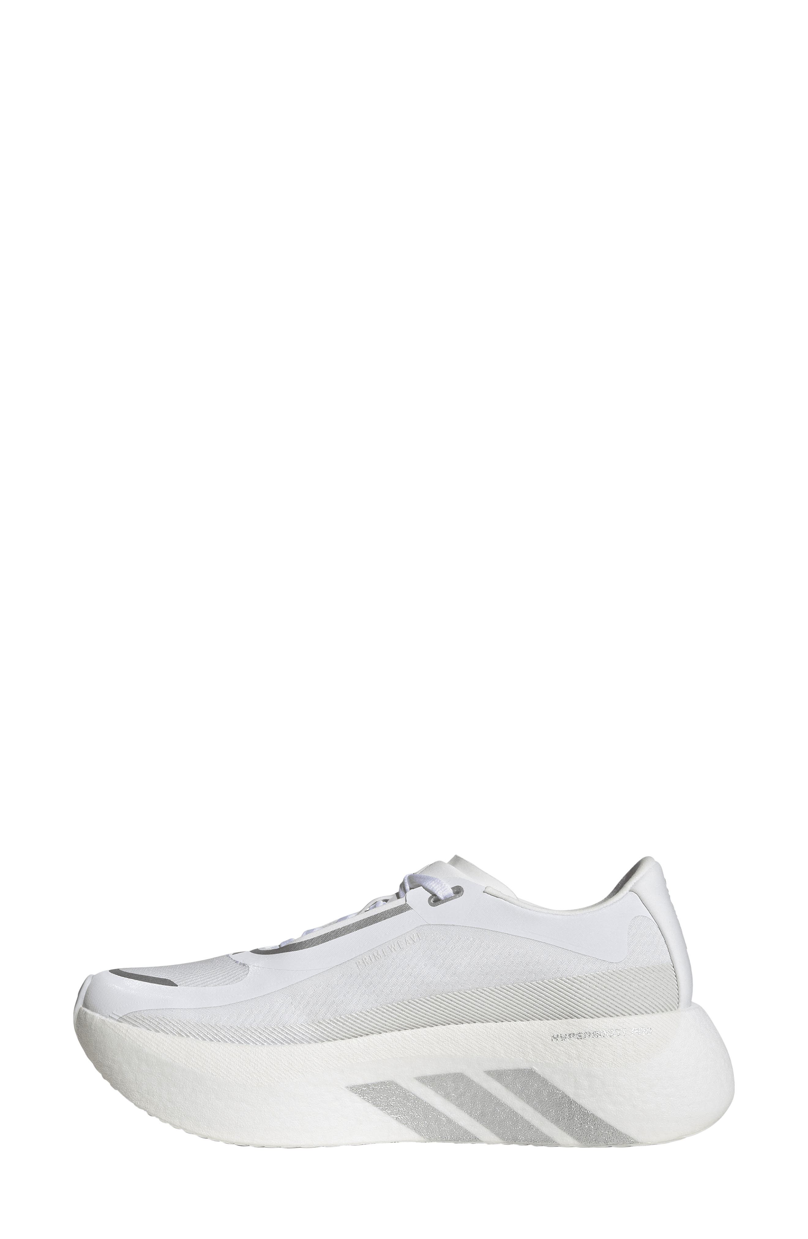 Hyperboost Edge Running Shoe, Alternate, color, WHITE/ SILVER MET./ ZERO MET.