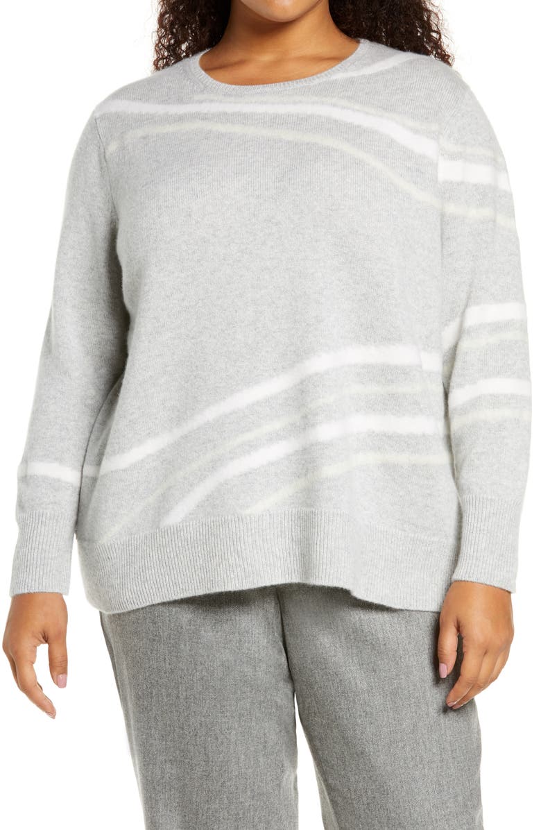 Lafayette 148 New York Needle Punch Cashmere Sweater, Main, color, 
