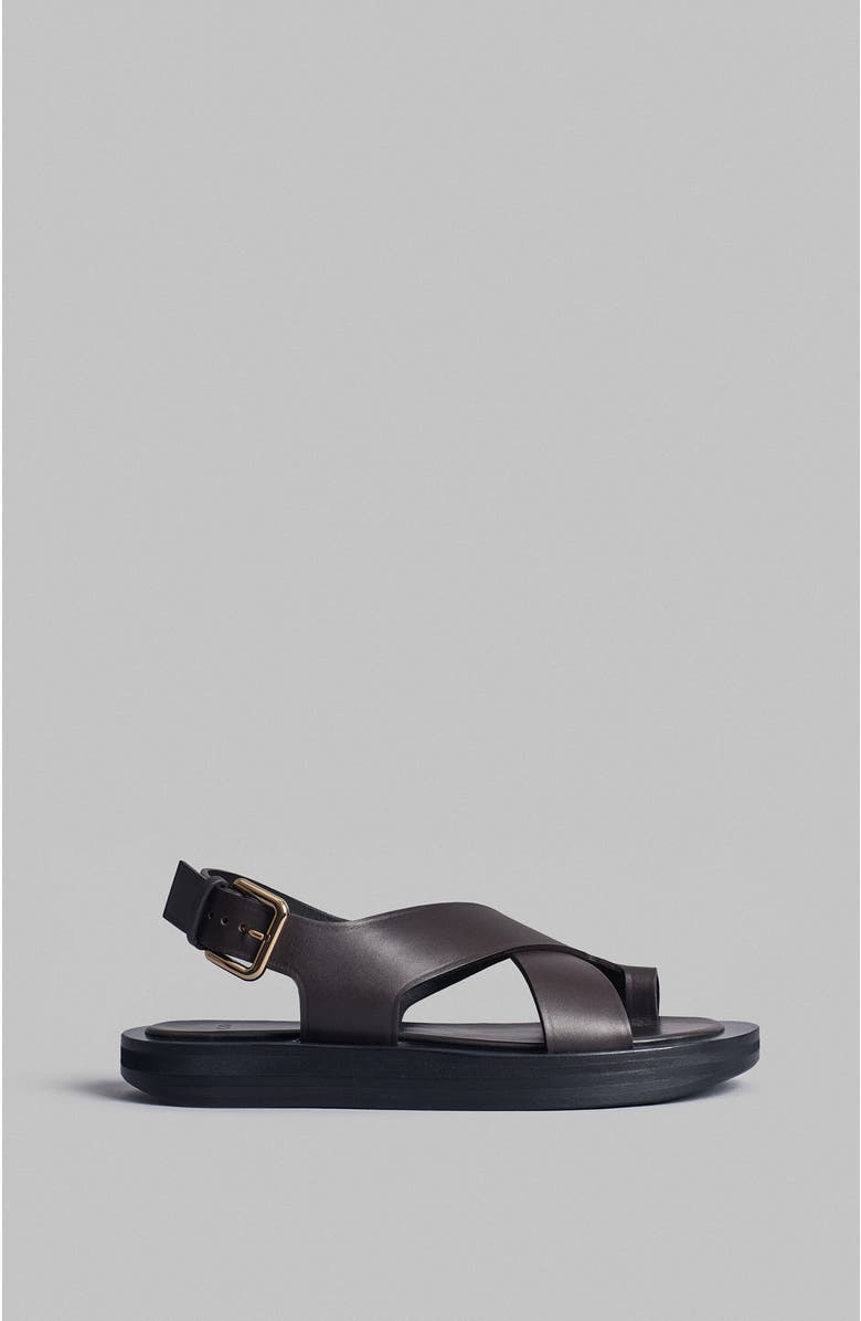 CO Leather Wrap Toe Sandal, Main, color,