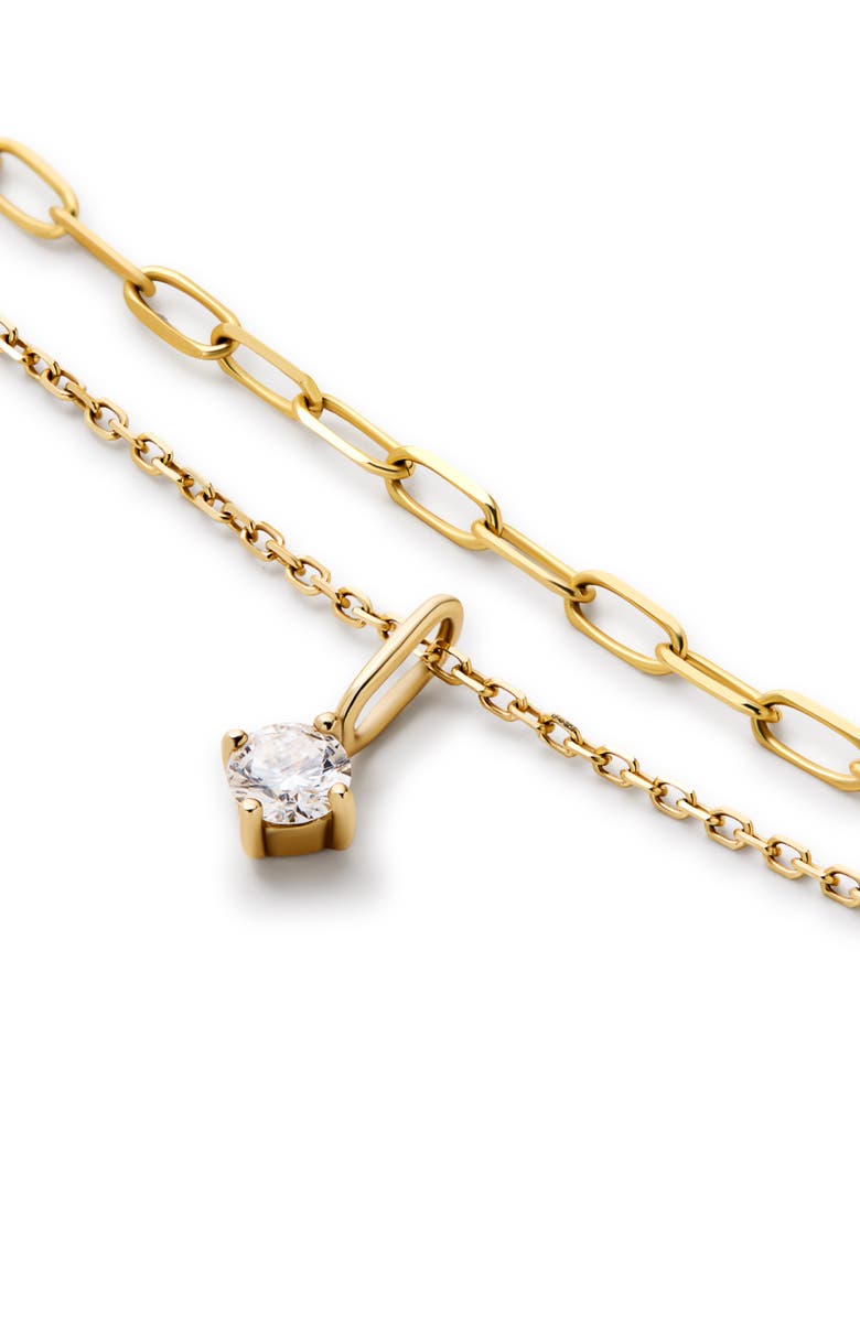 Ana Luisa Diamond Necklace - Gold Diamond Layered Necklace, Alternate, color, 