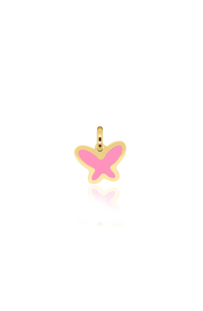 The Lovery Fine Jewelry Bubblegum Pink Butterfly Charm, Main, color, Bubblegum Pink