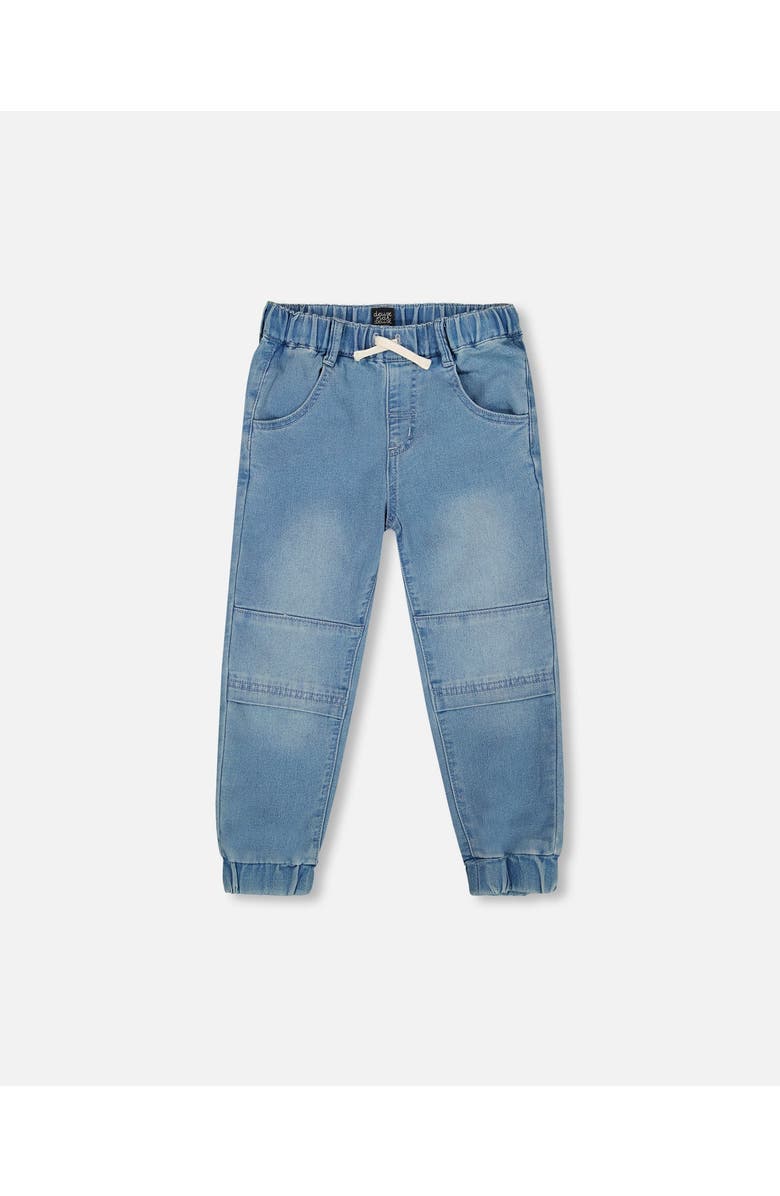 Deux par Deux French Terry Jogger Pants, Main, color, Light Blue Denim