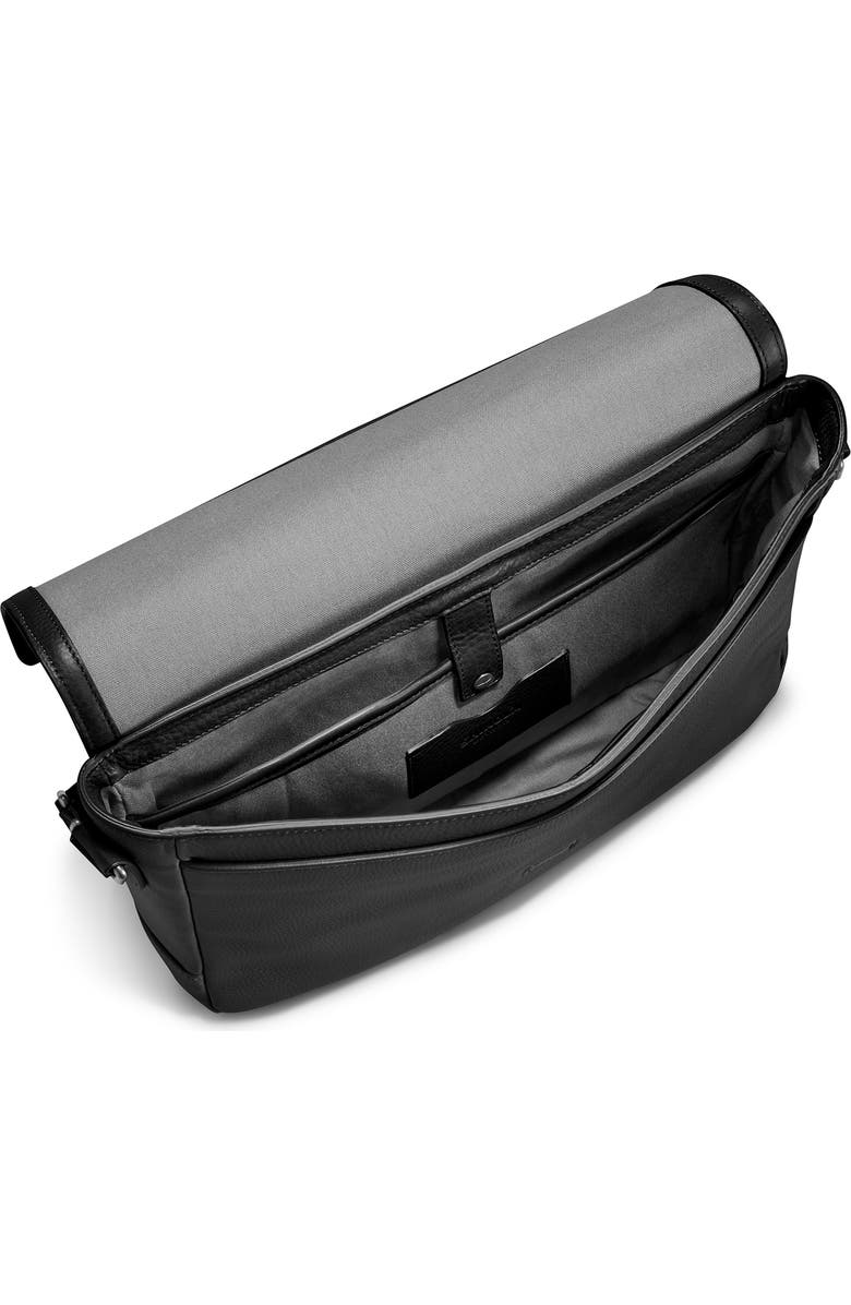 Shinola Slim Leather Messenger Bag, Alternate, color,