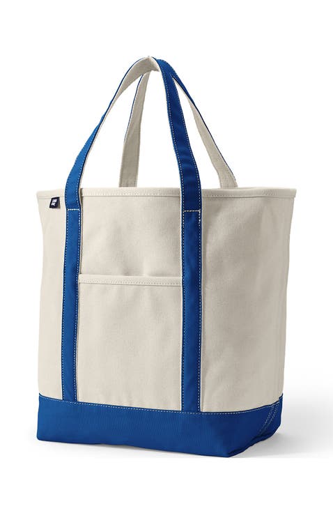 Open Top Canvas Tote Bag