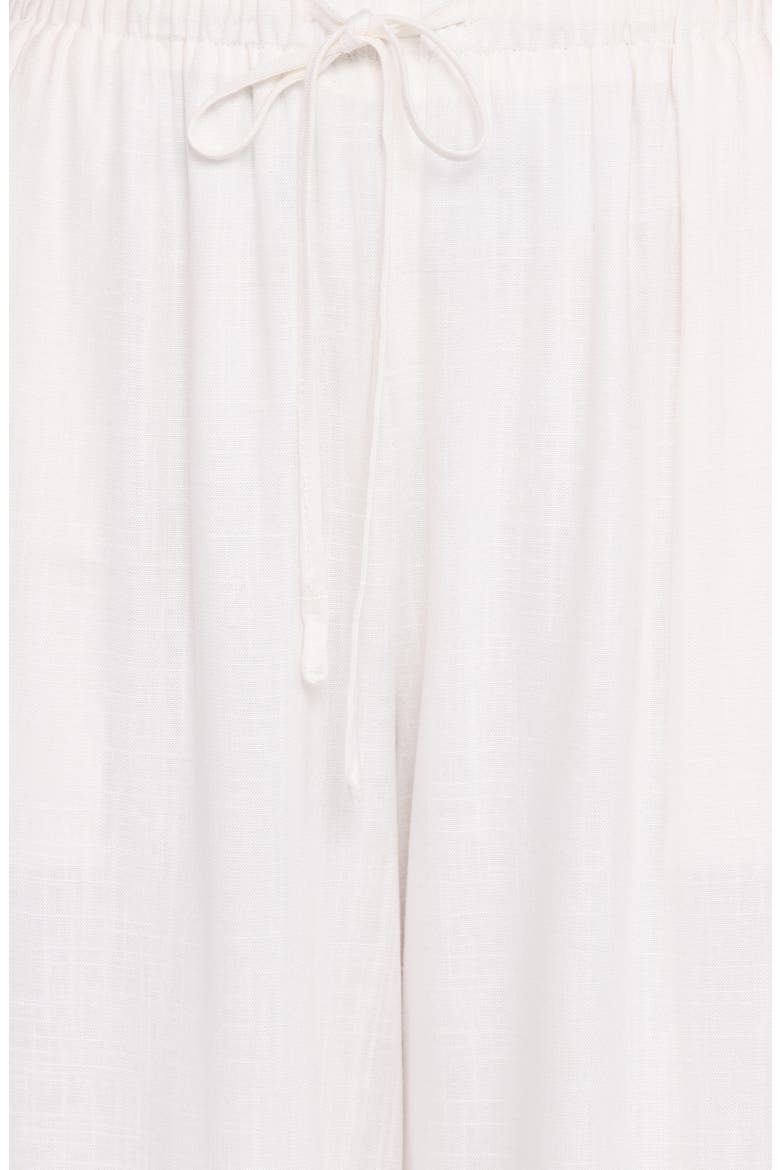 Elowen High Rise Wide Leg Drawstring Pants, Alternate, color, WHITE