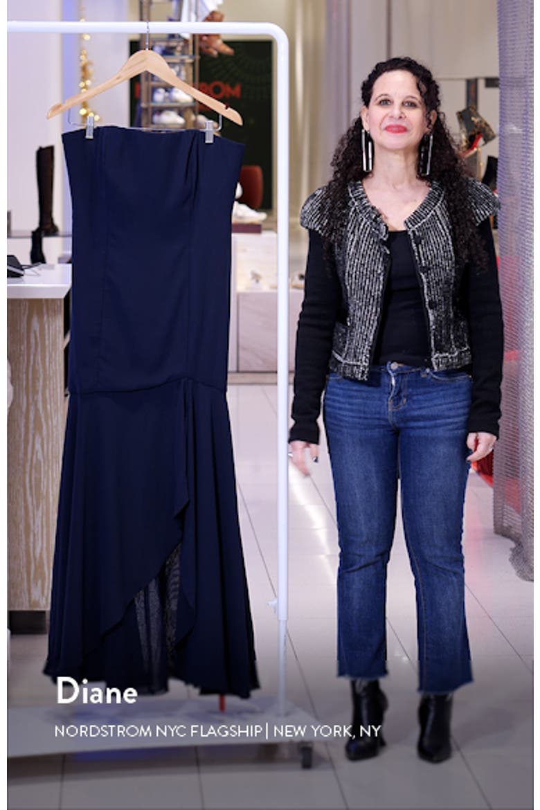 Strapless High/Low Matte Chiffon Gown video