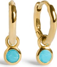 Monica Vinader Birthstone Huggie Hoop Earrings