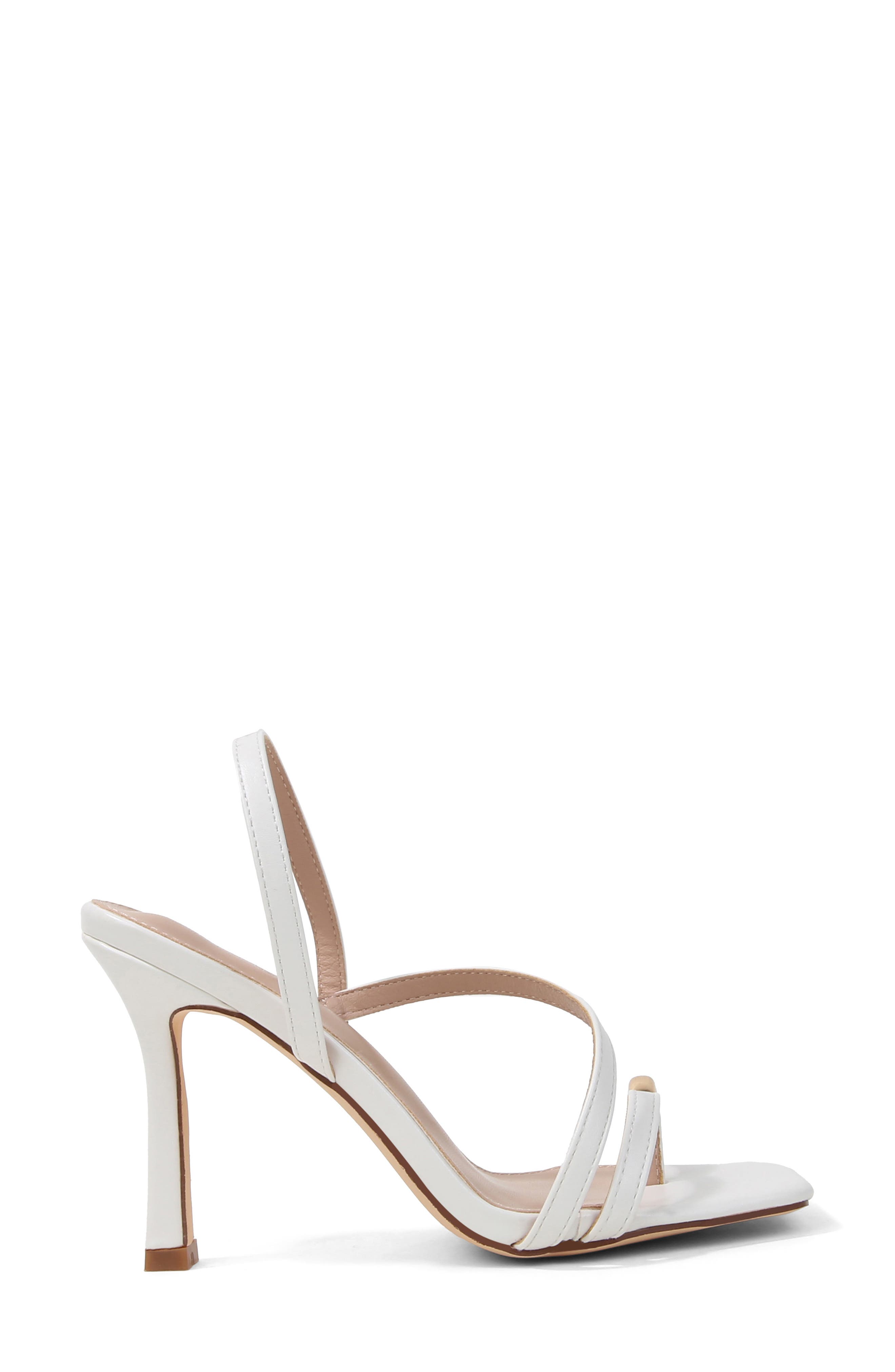 Hildegarde Toe Loop Sandal, Alternate, color, WHITE