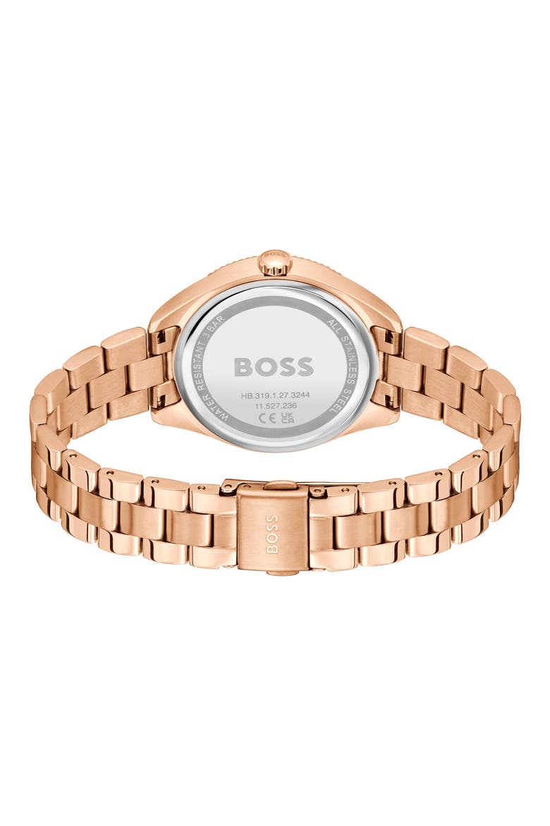 Sage Sport Bracelet Watch, 34mm, Alternate, color, GRAY/ ROSE GOLD