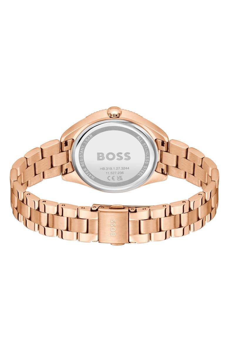 BOSS Sage Sport Bracelet Watch, 34mm, Alternate, color, Gray/ Rose Gold