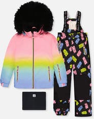 Deux par Deux Play Gradient Jacket & Gummy Bear Pants Two Piece Snowsuit