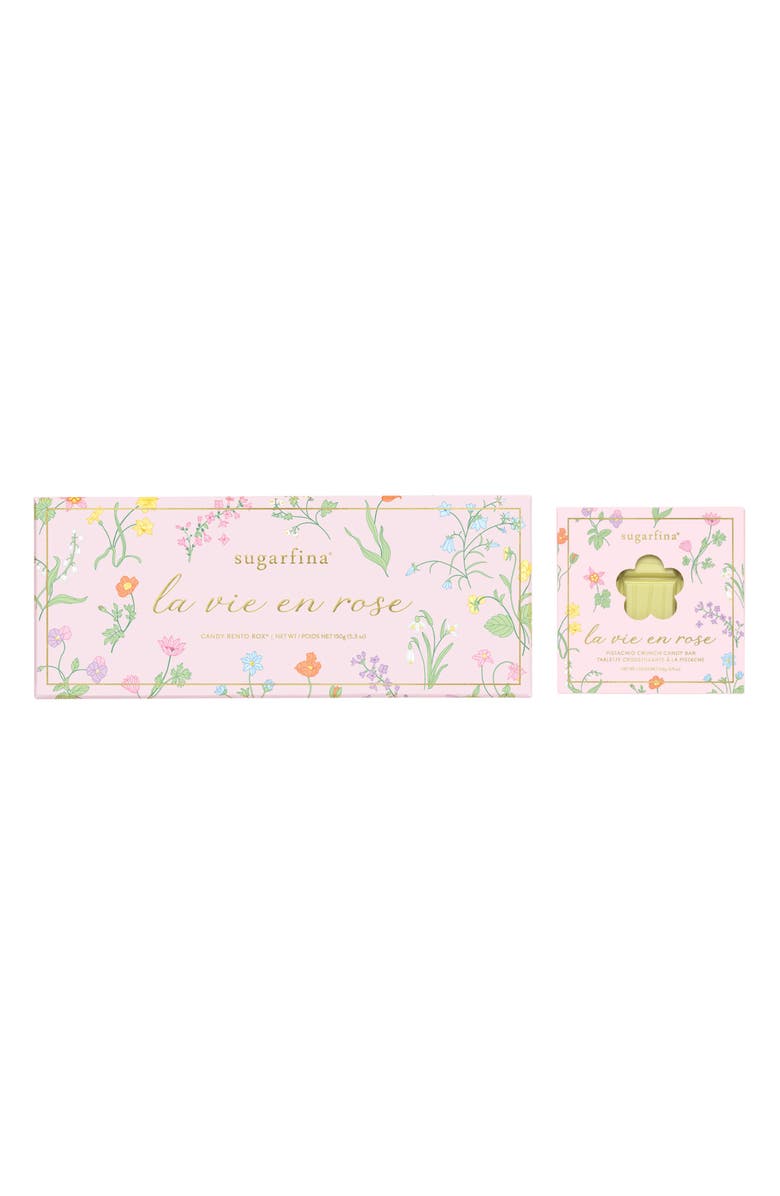 sugarfina Pretty in Pink Candy Cube Bento Box & Chocolate Bar Bundle, Main, color, 