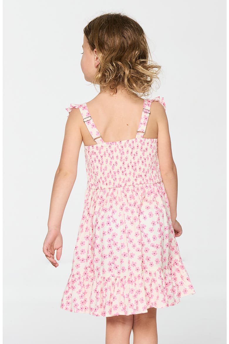 Kids' Party Wave Dress, Alternate, color, PEACH