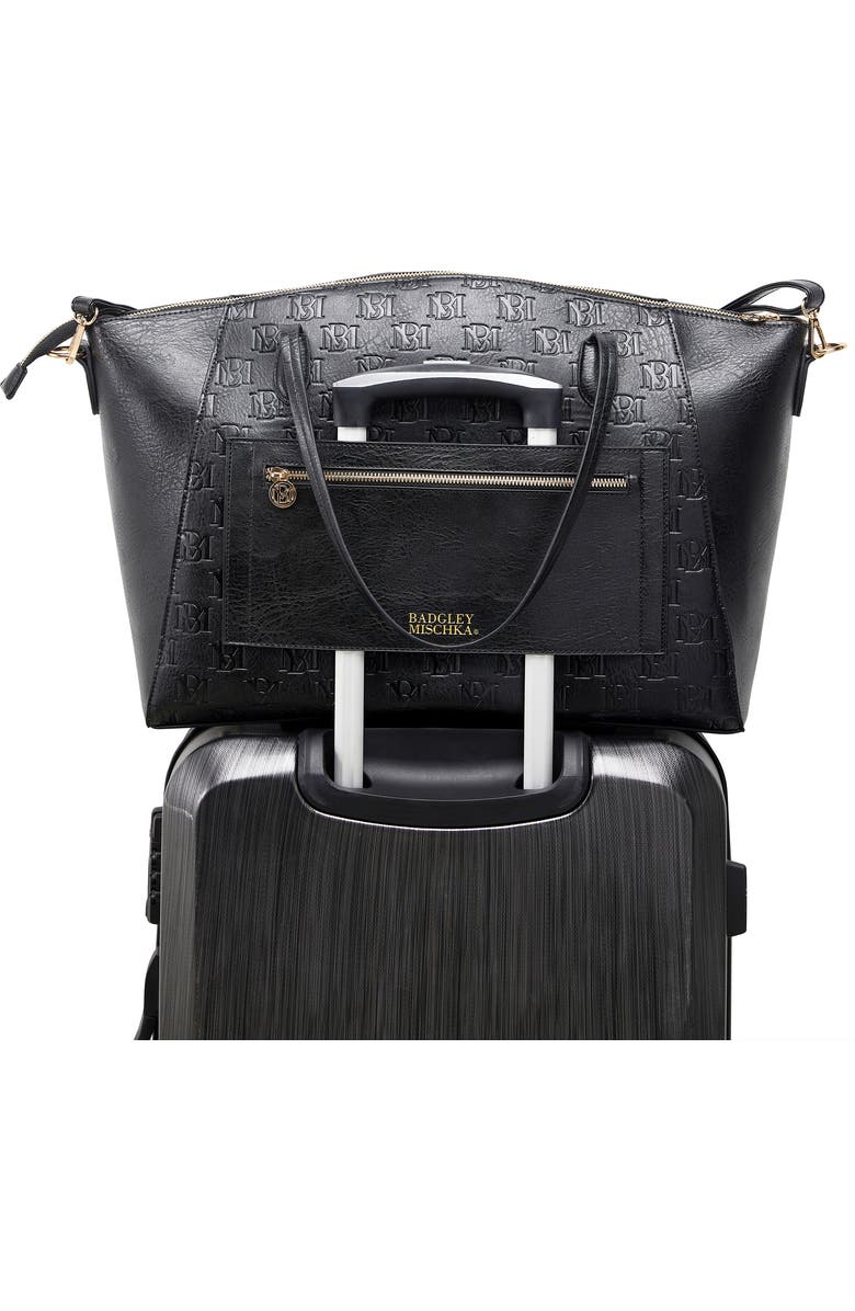 BADGLEY MISCHKA Caroline Vegan Leather Weekender Duffel Bag, Alternate, color,