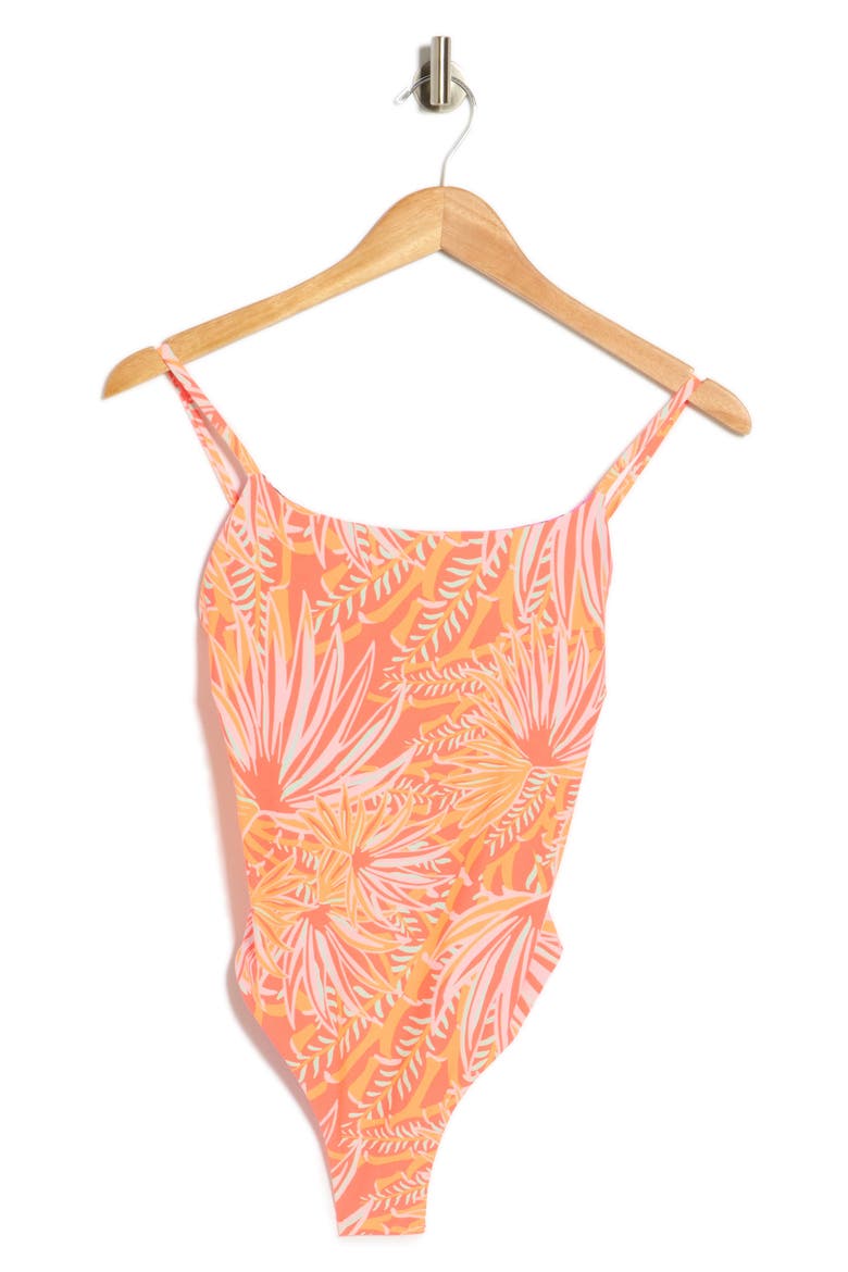 Luster One-Piece Swimsuit, Alternate, color, PINK