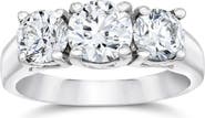 Bliss Diamond 1 1/2ct 3 Stone Round Diamond Engagement Ring 14K Gold Lab Grown
