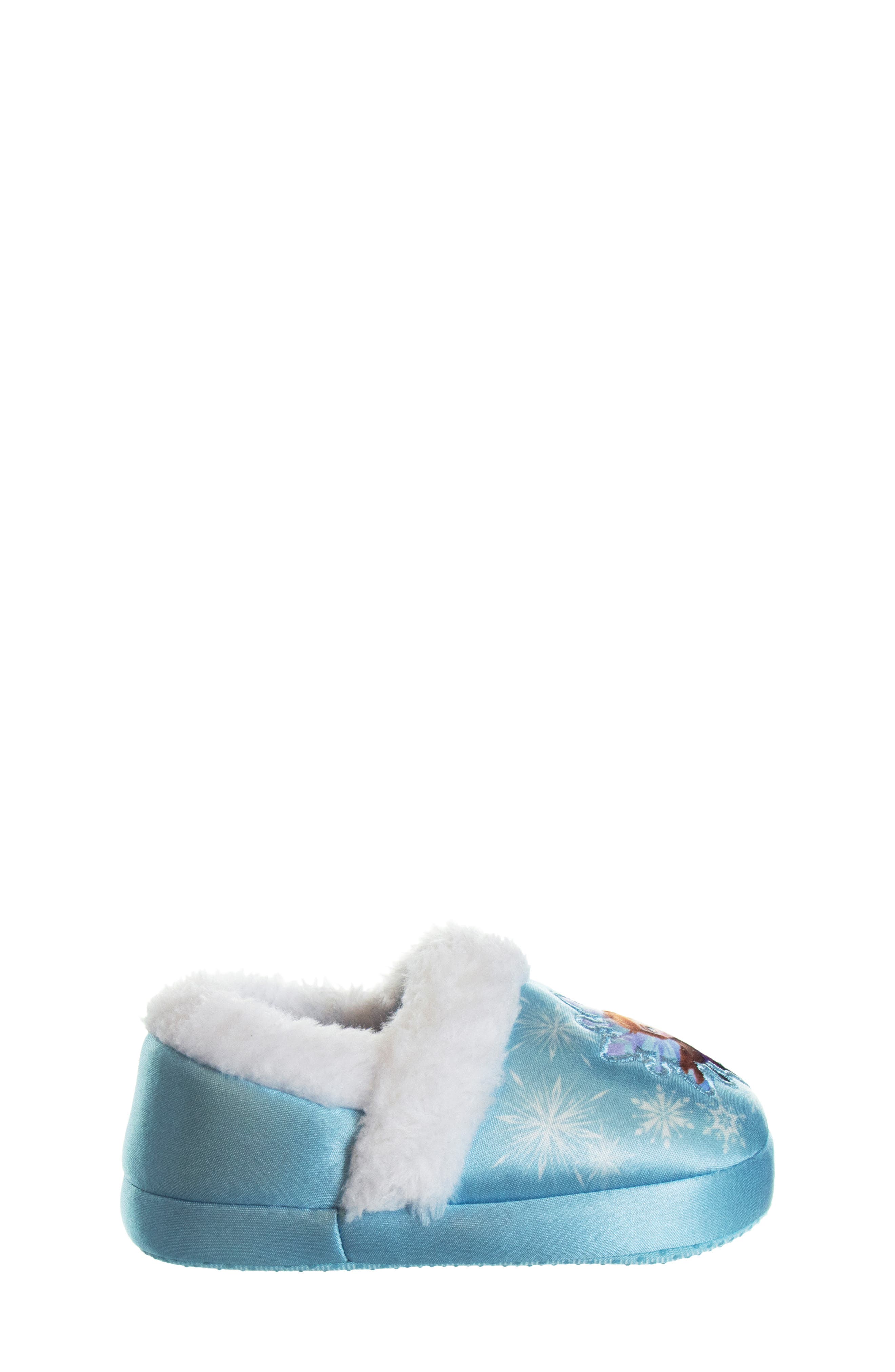 JOSMO x Disney<sup>®</sup> Kids' Frozen Elsa & Anna Slipper, Alternate, color, Blue/ White
