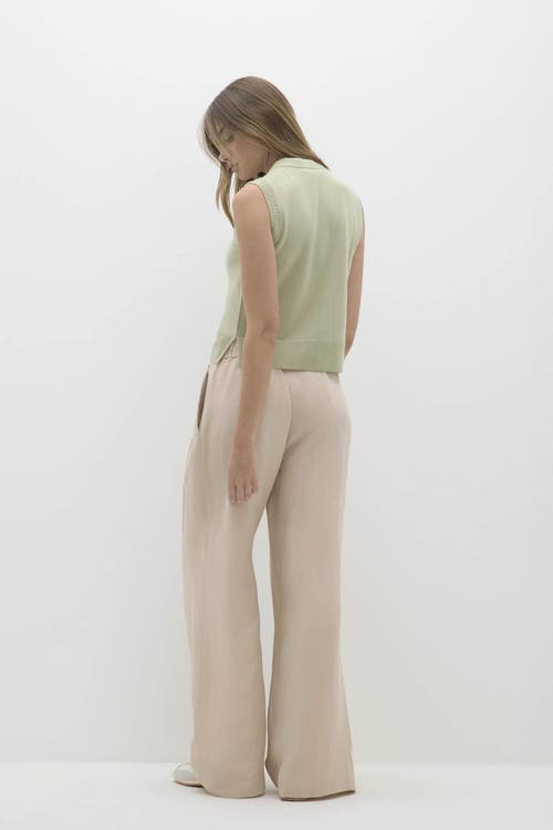 Naked Cashmere Emmaline Button-up Cashmere Sweater Vest In Green