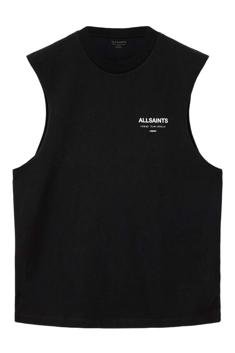 Underground Sleeveless Crewneck Graphic T-Shirt, Alternate, color, JET BLACK