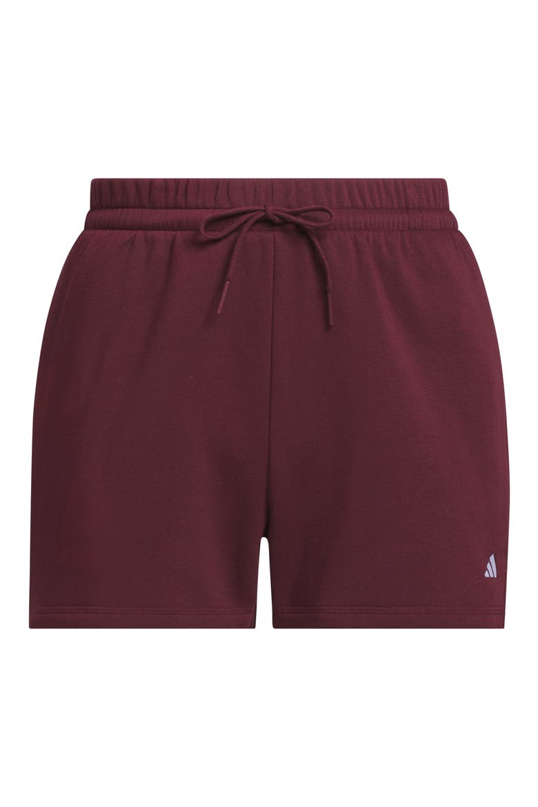 Performance Fleece Drawstring Shorts, Alternate, color, MAROON