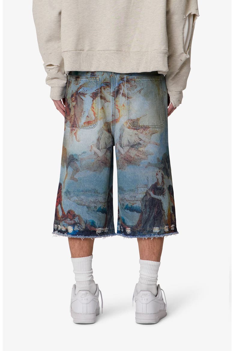 Ultra Baggy Denim Shorts, Alternate, color, MULTI