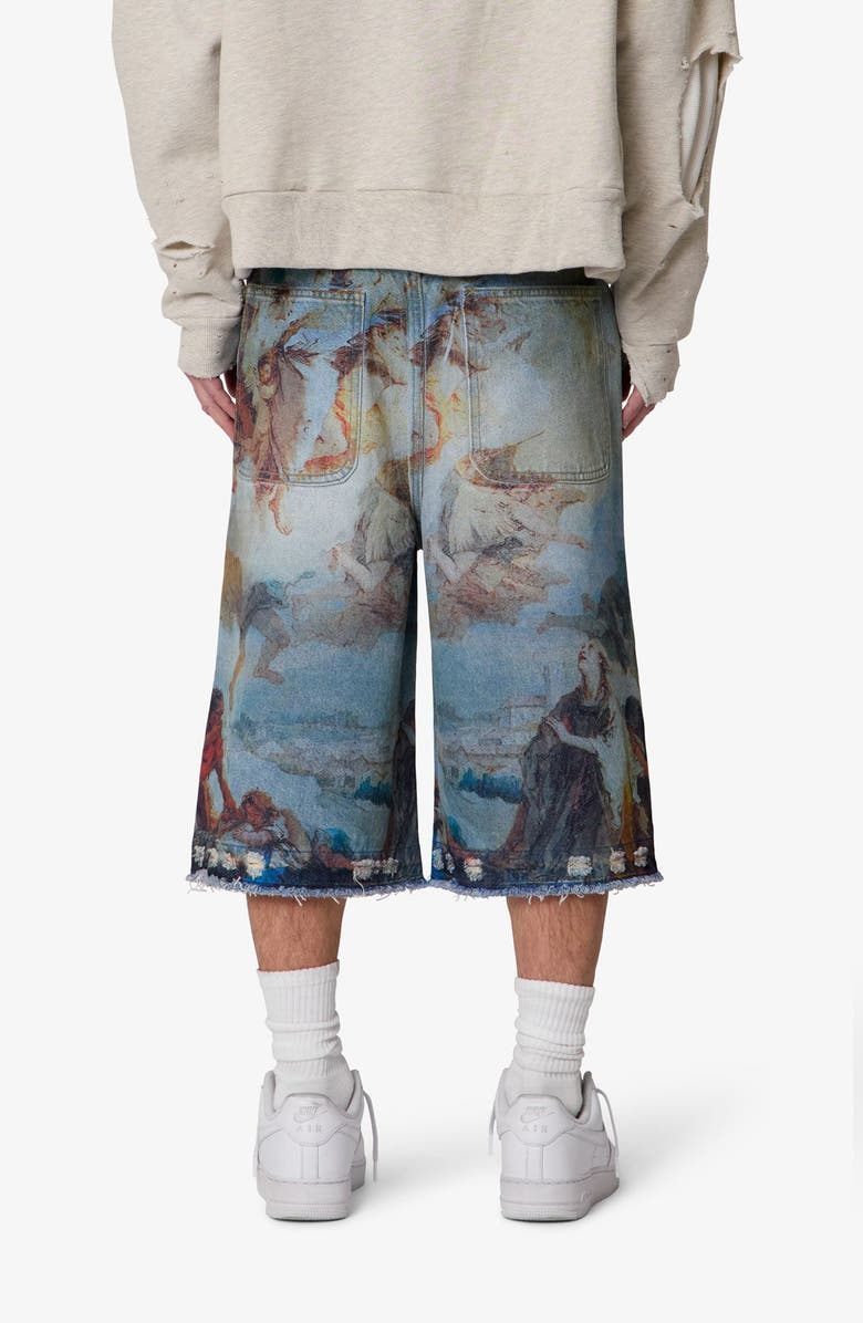 mnml Ultra Baggy Denim Shorts, Alternate, color, 