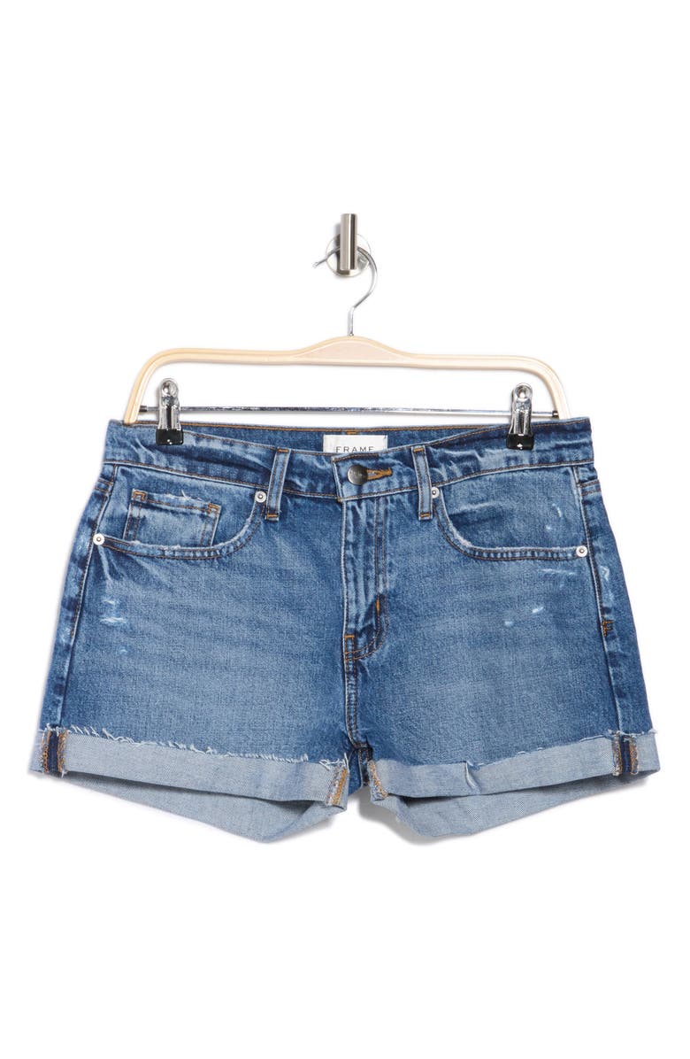 FRAME Grand Garcon Cuffed Denim Shorts, Alternate, color, Rumors