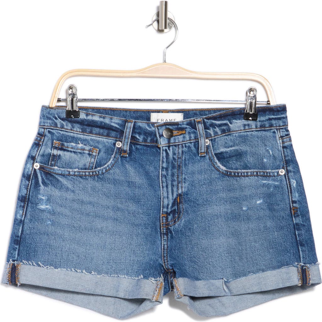 FRAME FRAME GRAND GARCON CUFFED DENIM SHORTS