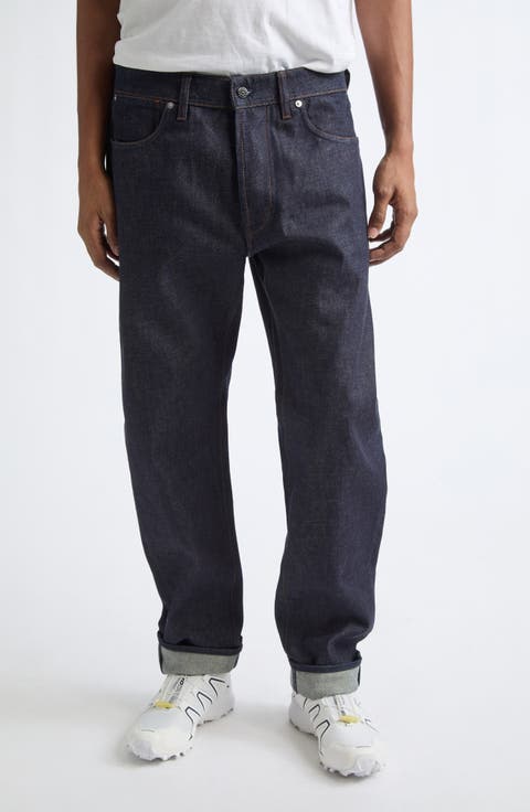 Straight Leg Raw Jeans