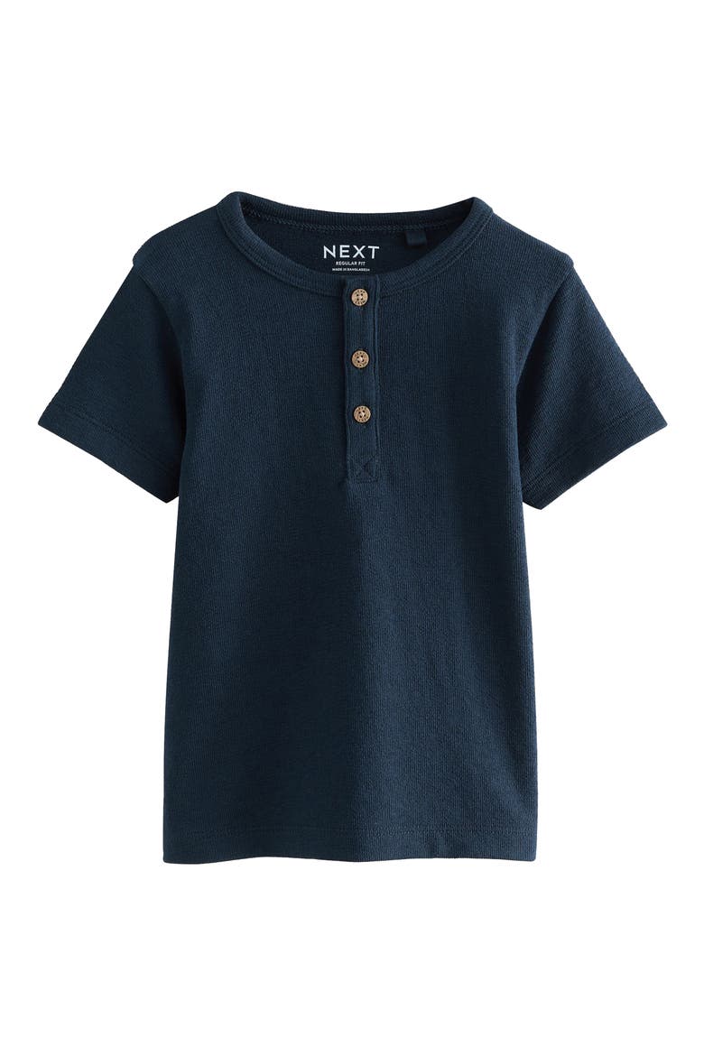 Kids' Assorted 3-Pack Textured Henley T-Shirts, Alternate, color, BLUE