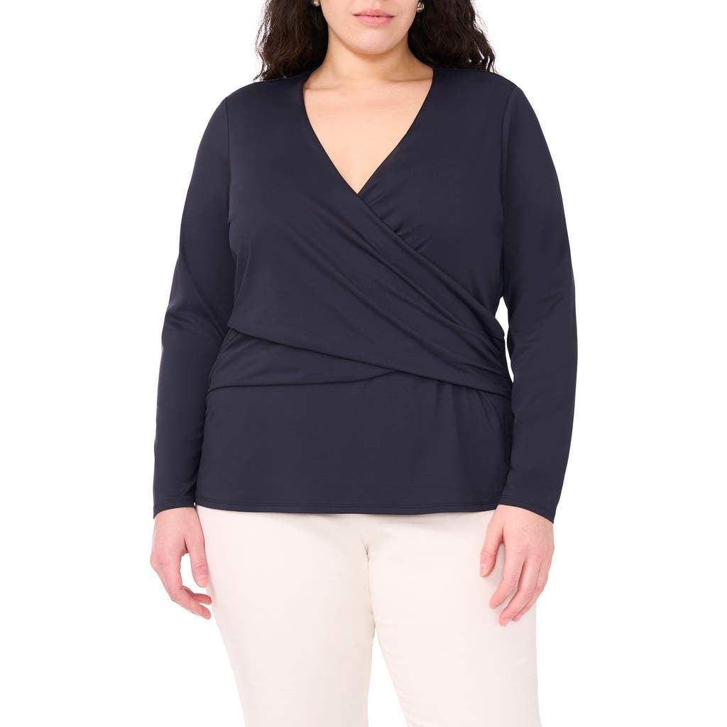 Halogenr Halogen(r) Long Sleeve Wrap Top