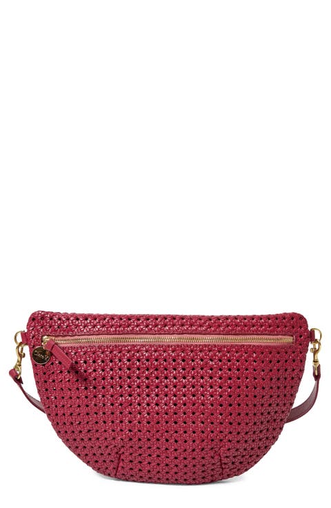 Grande Woven Leather Belt Bag