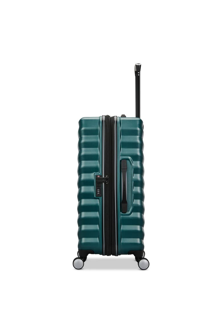 Element Hardside Expandable 24" Medium Checked Spinner Luggage, Alternate, color, Bistro Green