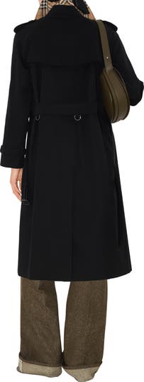 BURBERRY｜COATS (Long Waterloo Heritage Trench Coat (807 Long Waterloo Heritage Trench Coat in Black - Women
