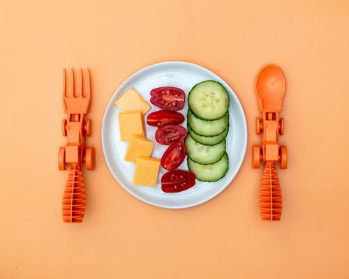 Constructive Eating Set Of 2 Tractor Utensils For Kids And Toddlers, 1 Pack