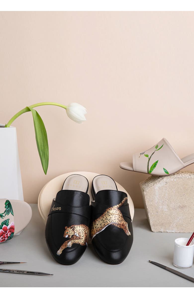 ALEPEL Leopard Mule, Alternate, color,