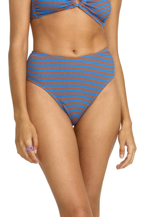 Summer High Stripe Bikini Bottoms