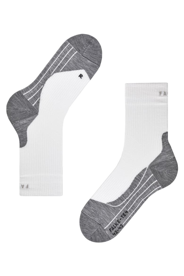 TE4 Tennis Socks for Clay Courts, Alternate, color, White-Mix