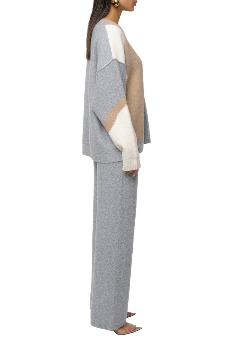 Emelie Knit Pant Set, Alternate, color, Gray