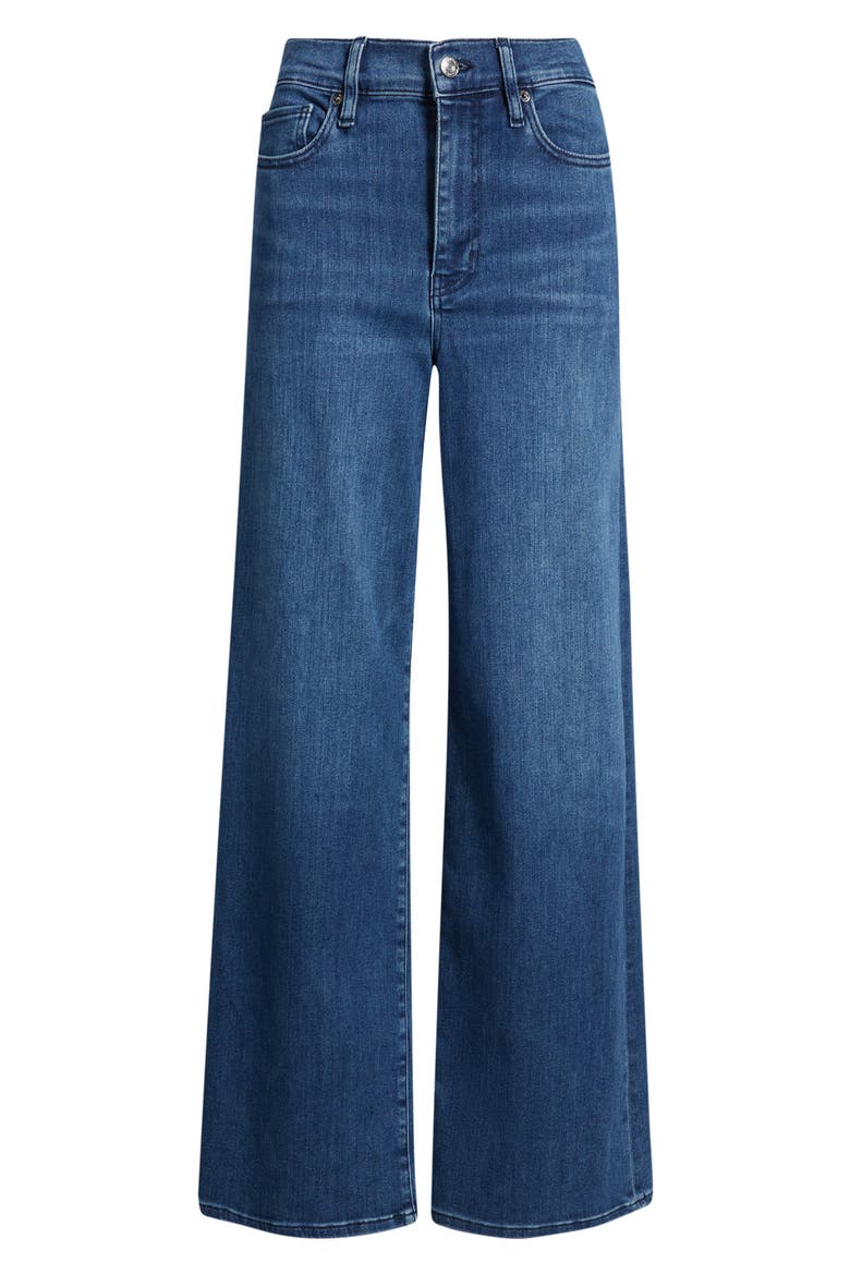 Le Slim Palazzo High Waist Wide Leg Jeans, Alternate, color, AUBADE