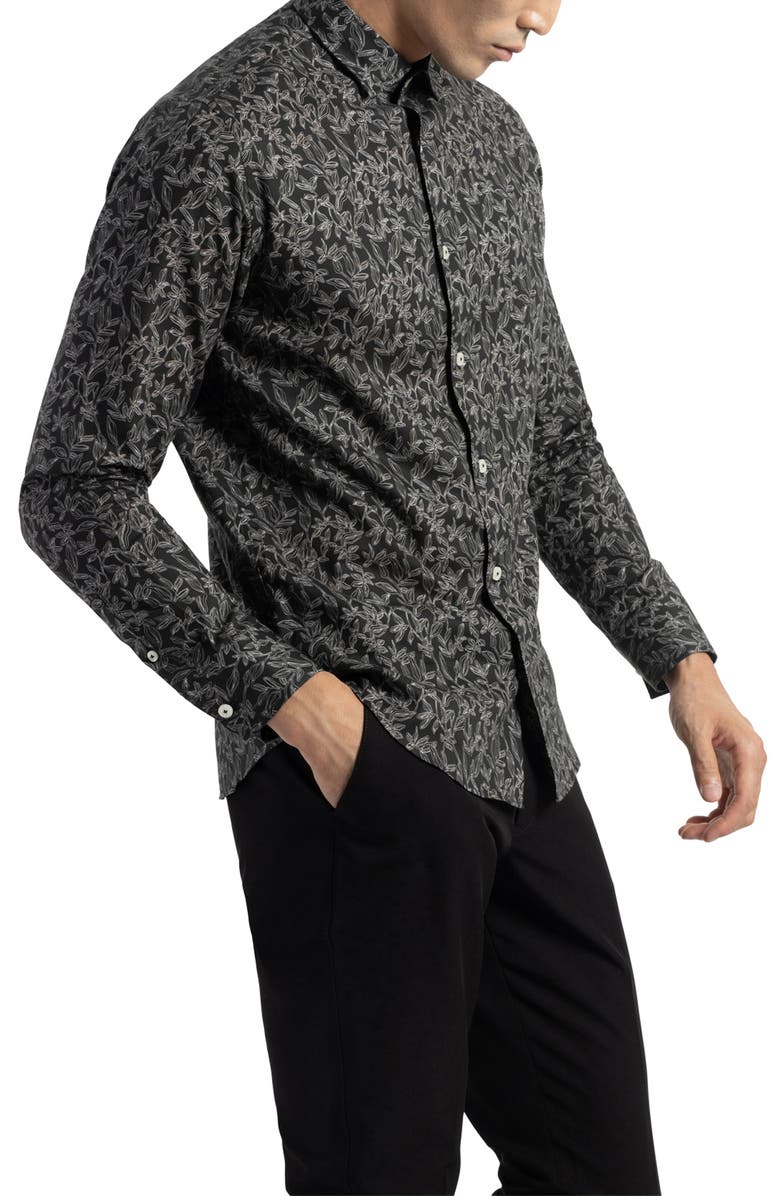 SOFT CLOTH Soft Italian Print Dress Shirt, Alternate, color,