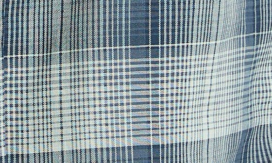 Vince Big Sky Gradient Check Cotton Button-Up Shirt — фото 5