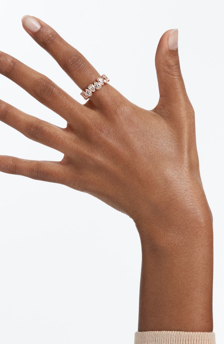 Swarovski Matrix Crystal Ring, Alternate, color, Rose Gold