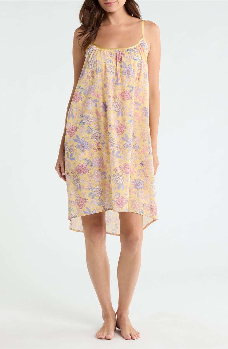 Papinelle Karolina Cotton Voile Nightgown, Main, color, Golden Haze