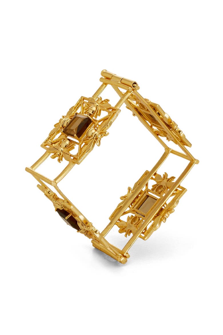 Mori Square Cuff, Alternate, color, Gold Plated