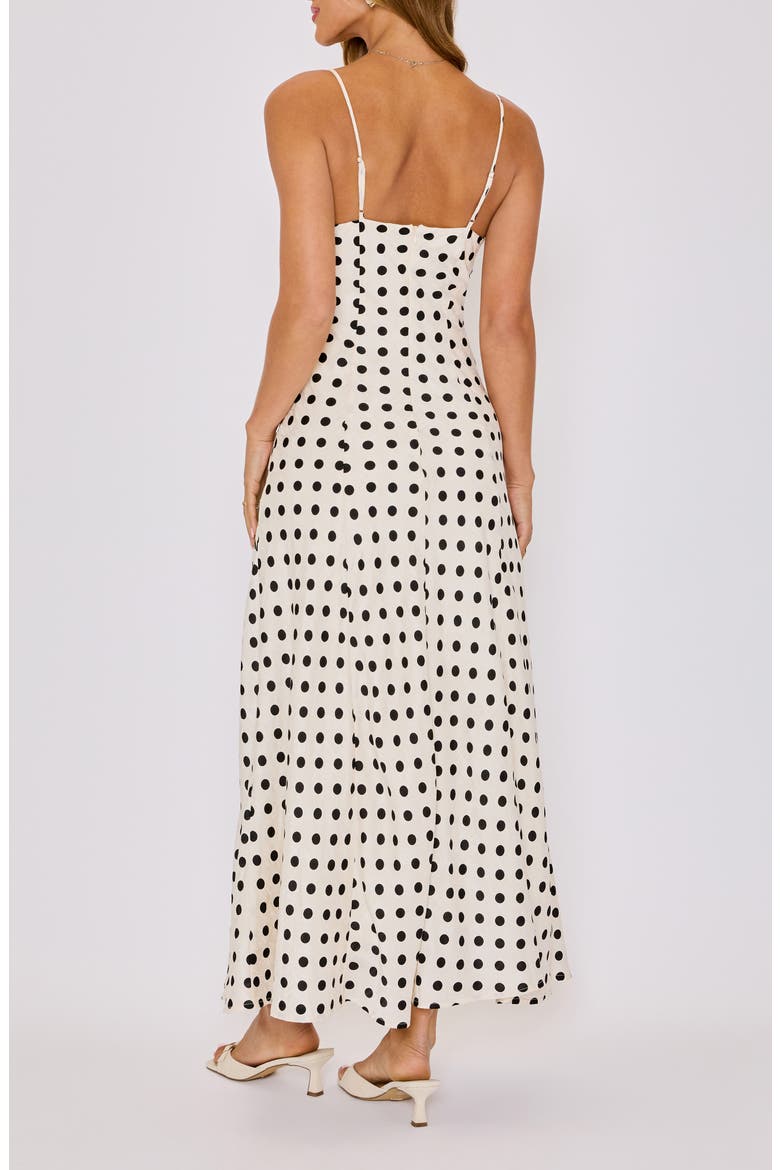 Paulina Polka Dot Maxi Dress, Alternate, color, CREAM POLKA DOT