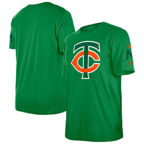 Men's New Era  Kelly Green Minnesota Twins St. Patrick's Day Shamrock Fill T-Shirt