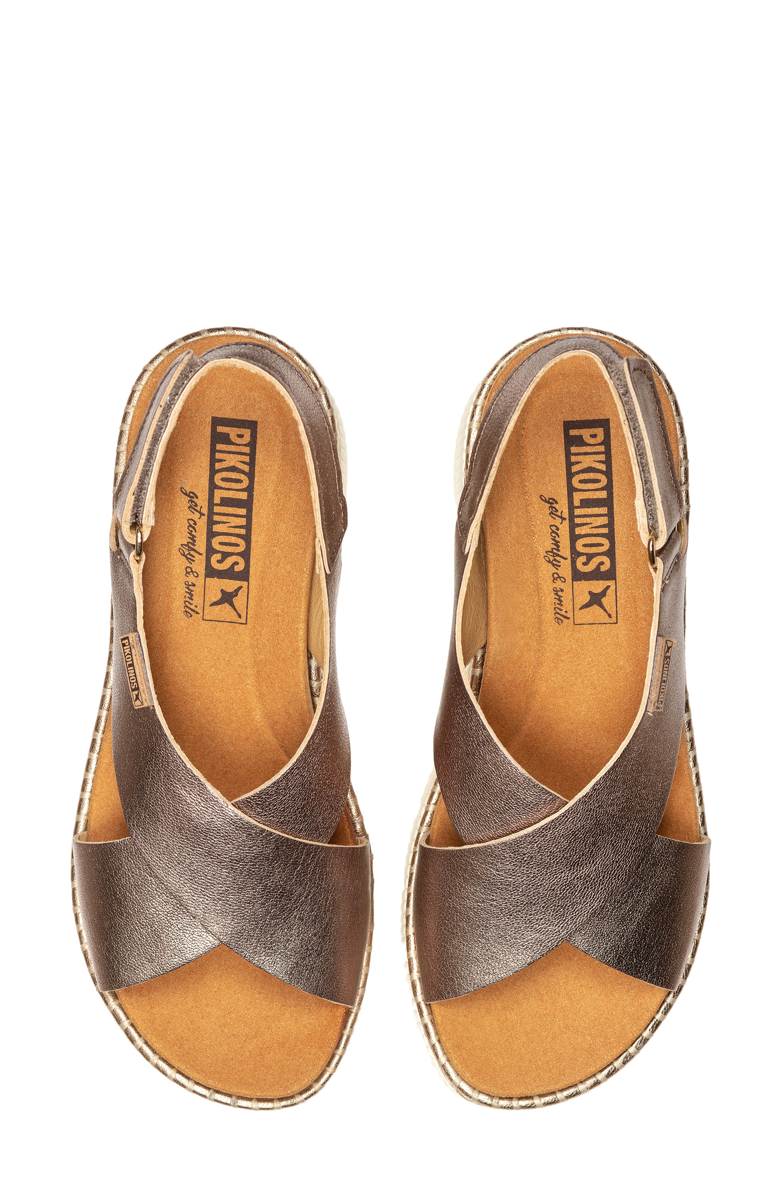 Gomera Wedge Sandal, Alternate, color, STONE
