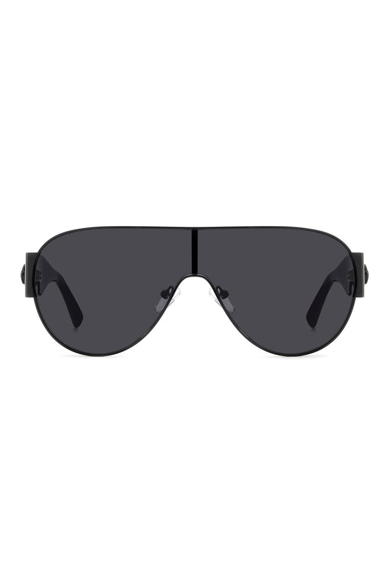99mm Oversize Shield Sunglasses, Main, color, BLACK/ GREY